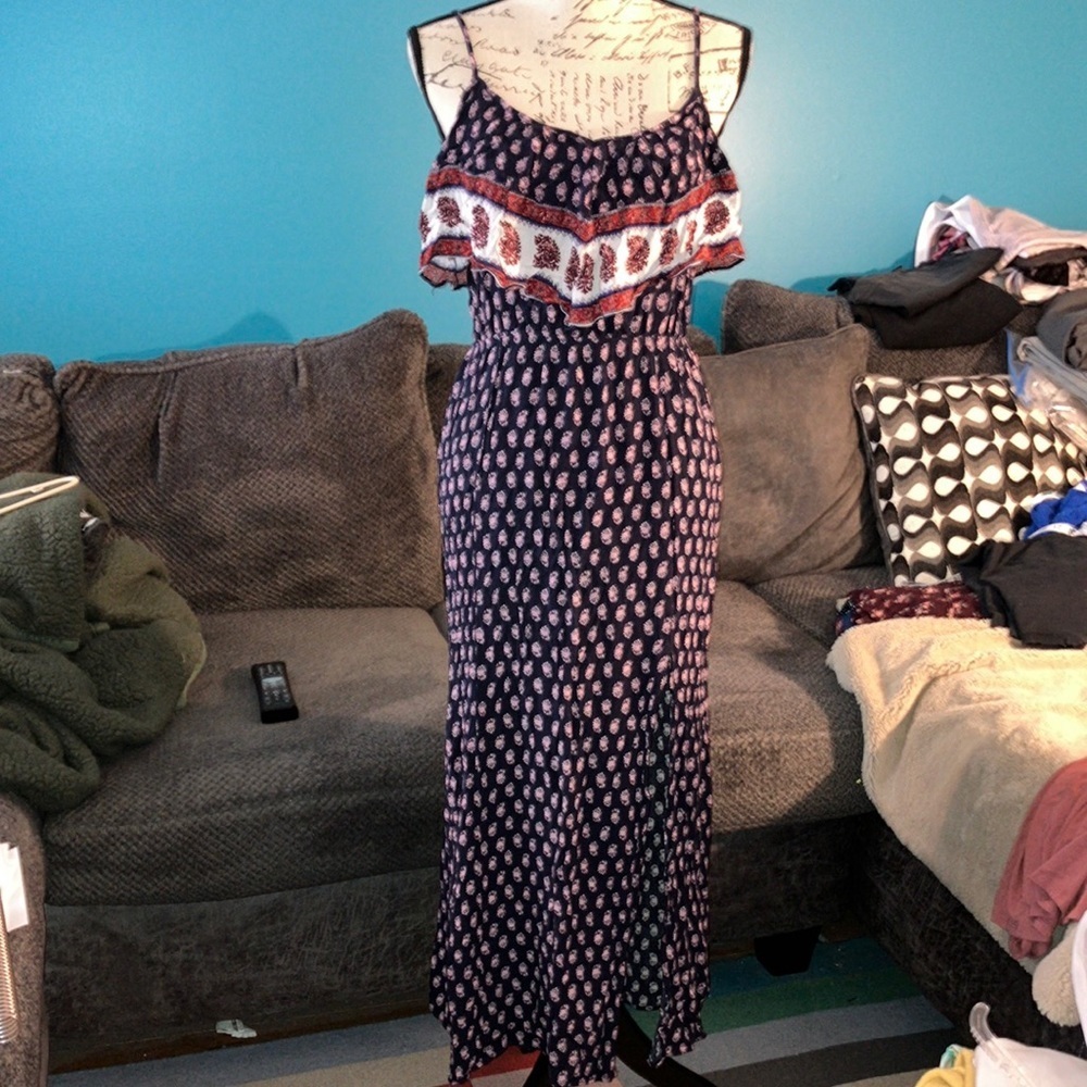 American Eagle Open Back Maxi Dress, Large